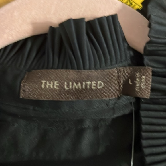 VTG Size   L Black Ruffle Whimsigoth Cottage Coquette Tie Waist Button Dress - Picture 9 of 11